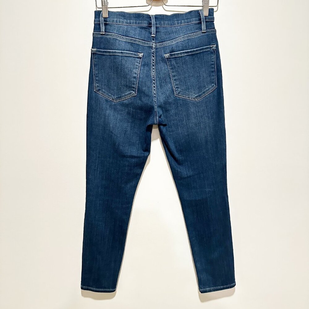 Frame Ali High-Rise Cigarette Jeans | Lupine Dark Wash | Size 27 - Picture 5 of 8